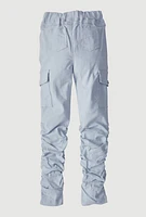 Girls Hyperstretch Stacked Cargo Pants, 7-8