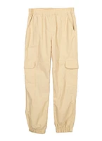Girls Nylon Parachute Pants, Khaki, Size 16