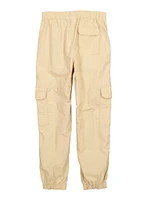 Girls Nylon Parachute Pants, Khaki, Size 16