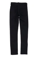 Girls Hyperstretch Rhinestone Skinny Leg Pants, Black, Size 7