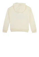 Girls Rhinestone Hello Kitty Hoodie, Beige,