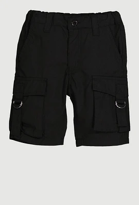 Little Girls Cargo Pocket Bermuda Shorts,