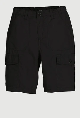 Girls Cargo Pocket Bermuda Shorts,