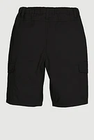 Girls Cargo Pocket Bermuda Shorts,