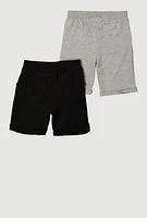 Girls Bermuda Shorts 2 Pack, Multi, Size 7-8