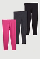 Little Girls Assorted Leggings 3 Pack, Multi, Size 6X