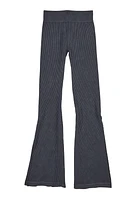 Girls Seamless Acid Wash Flare Pants,