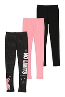 Girls No Limits Assorted Leggings 3 Pack, Multi, Size 14-16