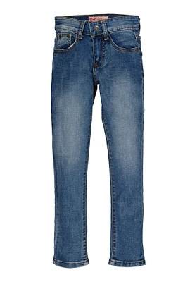 Girls Skinny Leg Jeans, Blue,