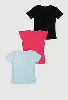 Little Girls In My Sassy Era Graphic Tees 3 Pack, Multi, Size 6X