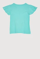 Girls Reversible Sequin Graphic Top, 10-12