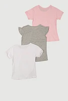 Girls Dont Be Salty Graphic Tees 3 Pack, Multi, Size 14-16