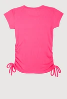 Girls Rhinestone Blessed Diva Top, Pink,