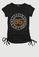 Girls Rhinestone Limited Edition 95 Top, Black, Size 7-8