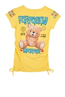 Girls Perfectly Imperfect Graphic Tee, Yellow, Size 10-12