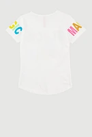 Girls Sequin Black Girl Magic Tee, White, Size 10-12