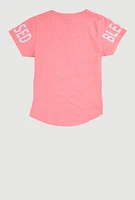 Girls Sequin Living My Blessed Life Tee,