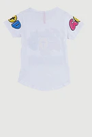 Girls Sequin Following God Graphic Tee, 14-16