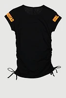 Girls This Girl Got Big Goals Graphic Top, Black, Size 10-12