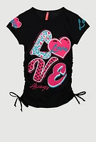 Girls Love Always Graphic Tee, Black, Size 14-16