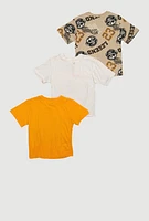 Little Boys Legend Graphic Tees 3 Pack, Multi, Size 4