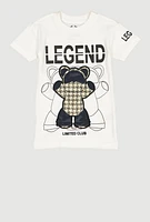 Little Boys Legend Limited Club Tee, White, Size 7