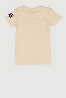 Little Boys Milan Graphic Tee, Beige, Size 4