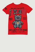 Little Boys Feel Good Graphic Tee, Red, Size 6