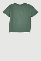 Little Boys Goat Graphic Tee, Green, Size 5-6