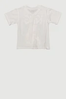Little Boys King Graffiti Graphic Tee, White, Size 5-6