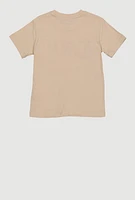 Little Boys Lavish Chenille Graphic Tee, Beige, Size 4