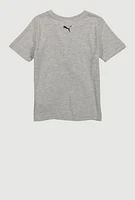 Little Boys Puma Marled Tee with Socks, Grey, Size 7