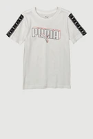 Little Boys Puma Sleeve Graphic Tee, White,