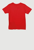 Little Boys Puma Spiral Graphic Tee, Red, Size 4