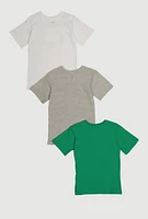 Boys Born Ready Bear Tees 3 Pack, Multi, Size 8