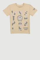 Boys Unstoppable Every Day Graphic Tee, Beige, Size 10-12