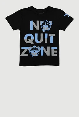 Boys No Quit Zone Graphic Tee, Black, Size 10-12