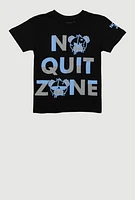 Boys No Quit Zone Graphic Tee, Black, Size 10-12