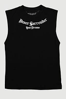 Boys Never Surrender Your Dreams Muscle Tee, Black, Size 8