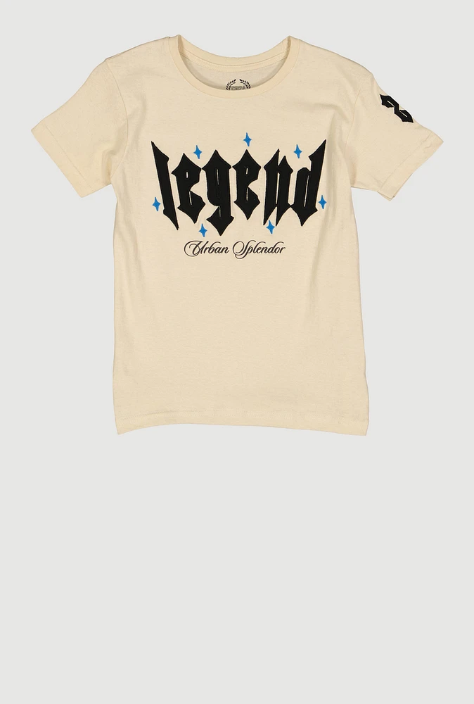 Boys Legend Urban Splendor Graphic Tee, Beige,