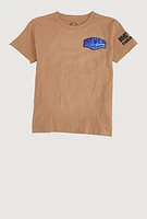 Boys Never Surrender Graphic Tee, Brown, Size 8