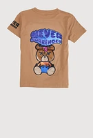 Boys Never Surrender Graphic Tee, Brown, Size 14-16