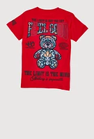 Boys Feel Good Patch Graphic Tee, Red, Size 8