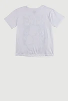Boys King Bear Graphic Tee, White, Size 16-18