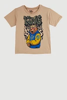 Boys King Bear Graphic Tee,