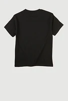 Boys Hustle University Graphic Tee, Black, Size 12-14