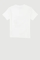 Boys Superior Studded Graphic Tee, White, Size 12-14
