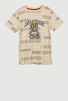 Boys Millionaire Rain Maker T Shirt, Beige, Size 10-12