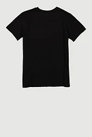 Boys Tomorrow Chenille Bear Graphic Tee, Black, Size 18