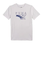 Boys Puma Lab Pack Graphic Tee, White, Size 14-16